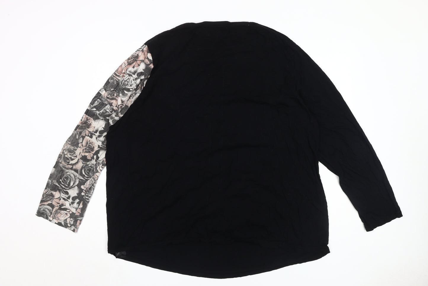Religion Men's Black Floral 2XL T-Shirt