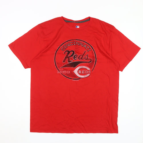 Cincinnati Reds Men's Red L Cotton Graphic T-Shirt