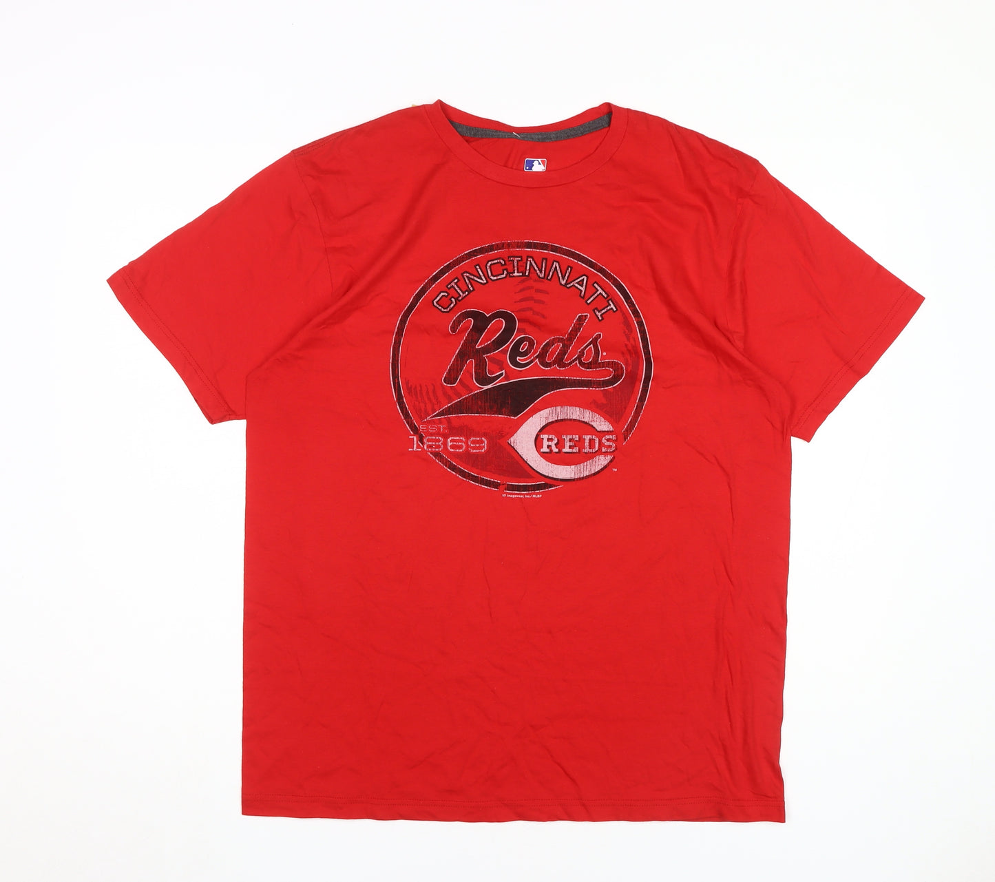 Cincinnati Reds Men's Red L Cotton Graphic T-Shirt