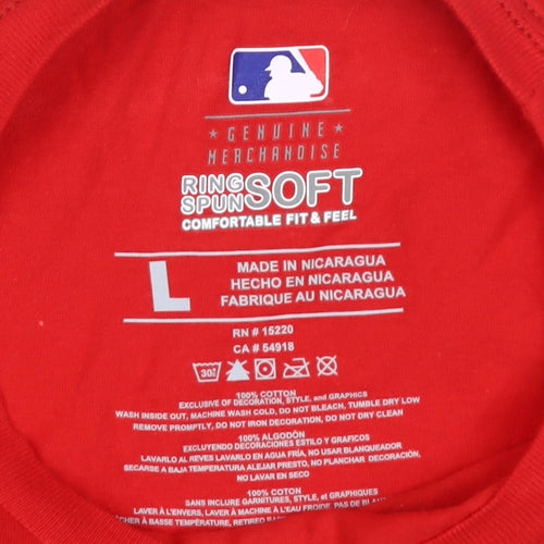 Cincinnati Reds Men's Red L Cotton Graphic T-Shirt