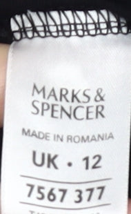 Marks and Spencer Women’s Black Wrap Blouse, Size 12