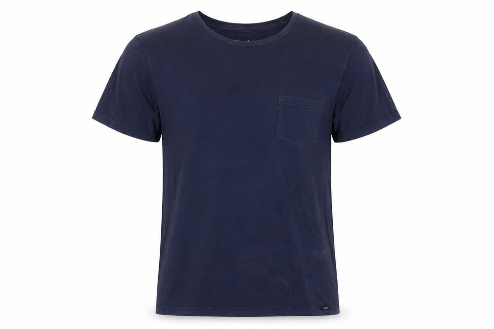 Front view of Lee Men’s Blue Slim Fit Cotton T-Shirt, L