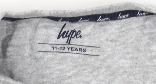 Hype Boys Grey Graphic T-Shirt 11-12 Years