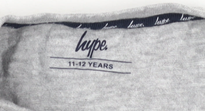 Hype Boys Grey Graphic T-Shirt 11-12 Years