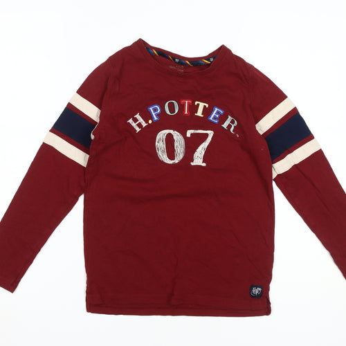 Marks and Spencer Boys Red Harry Potter Long Sleeve T-Shirt