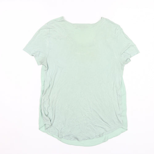 Loft Women's Green T-Shirt, Medium, Scoop Neck
