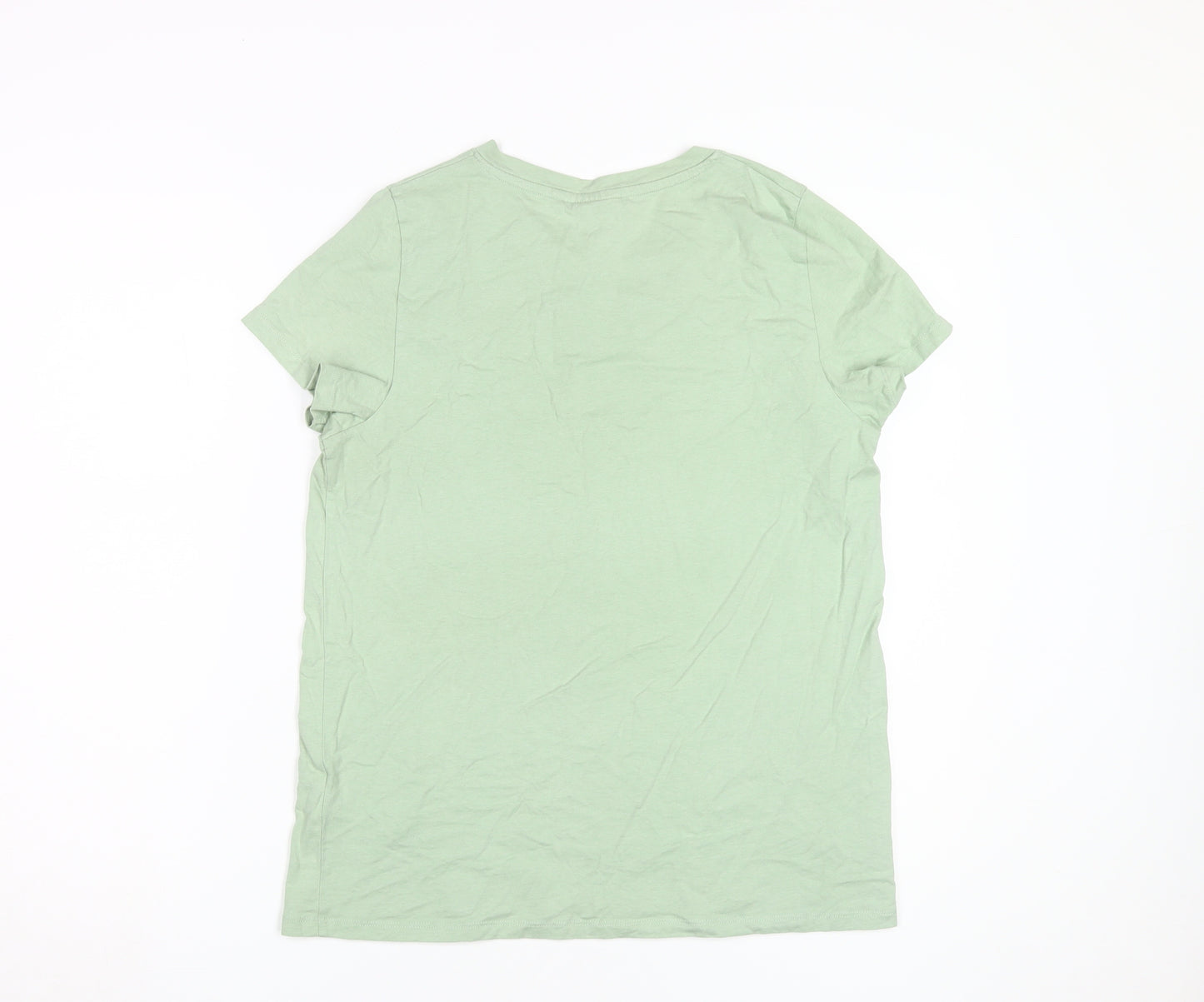 Slazenger Women's Green V-Neck T-Shirt Size 14