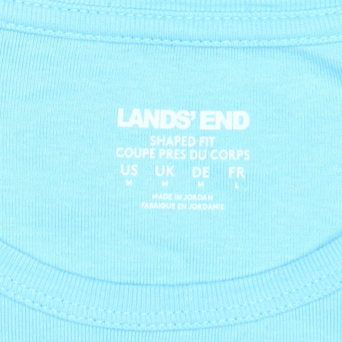 Lands' End Women's Blue M Basic T-Shirt