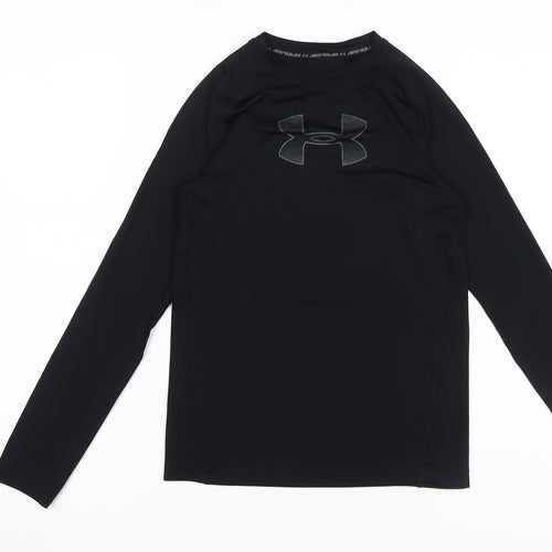 Under Armour Boys Black Long Sleeve Athletic Top