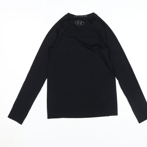 Under Armour Boys Black Long Sleeve Athletic Top