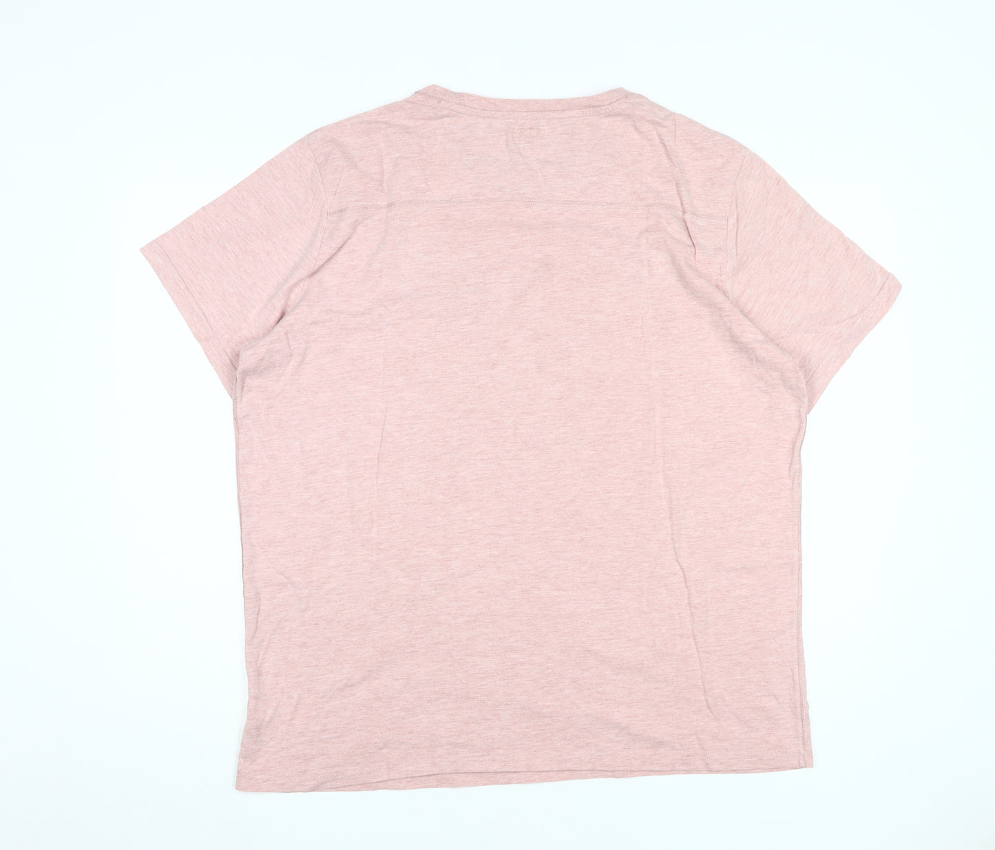 RJR John Rocha Men’s Pink Graphic Cotton T-Shirt 2XL