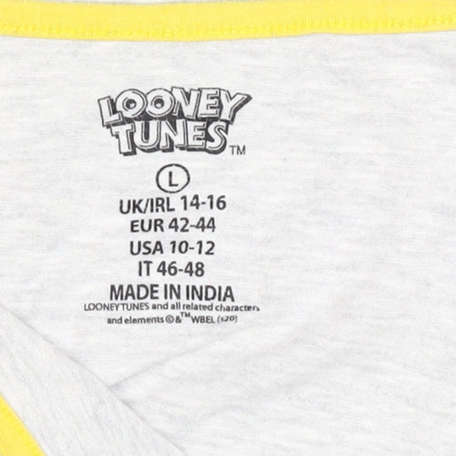 Looney Tunes Women's Grey Cami L Tweety Cartoon Print
