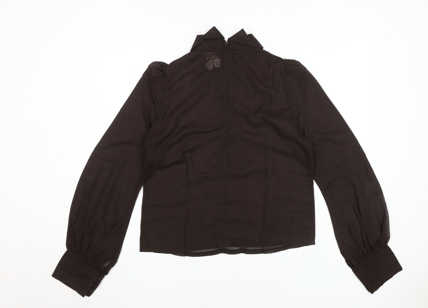 Women's Brown Collared Blouse Size 14