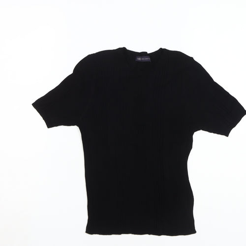Marks and Spencer Women's Black Short Sleeve Top, Size 12