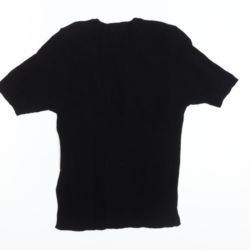 Marks and Spencer Women's Black Short Sleeve Top, Size 12