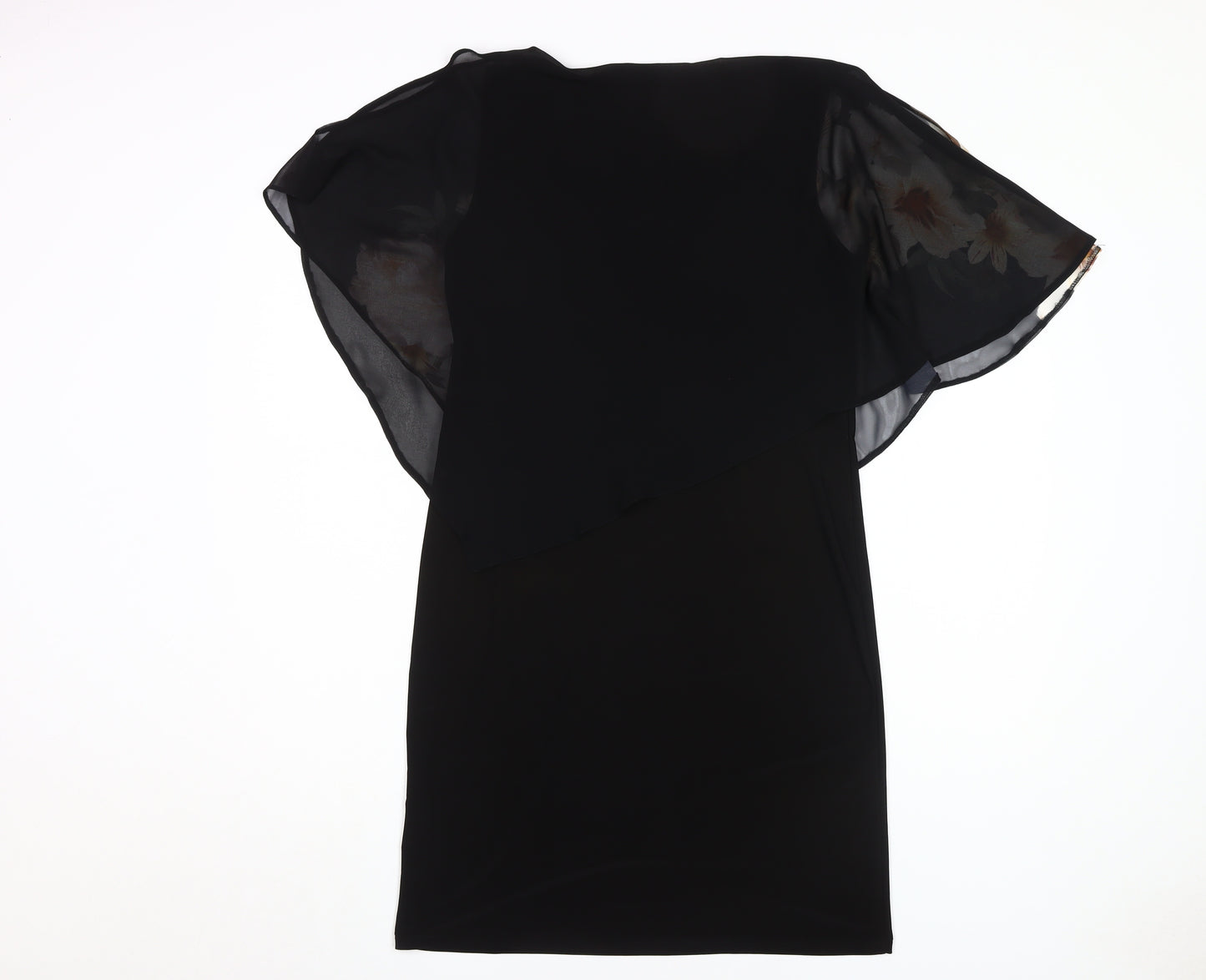 Wallis Women's Black Floral Dress Size 12