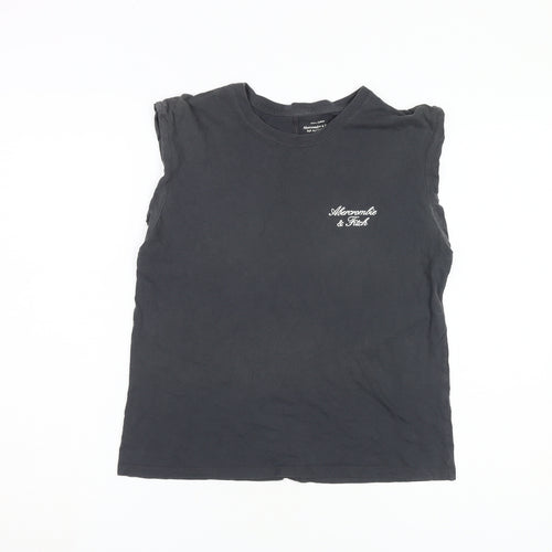 Abercrombie & Fitch Women's Black Sleeveless T-Shirt S