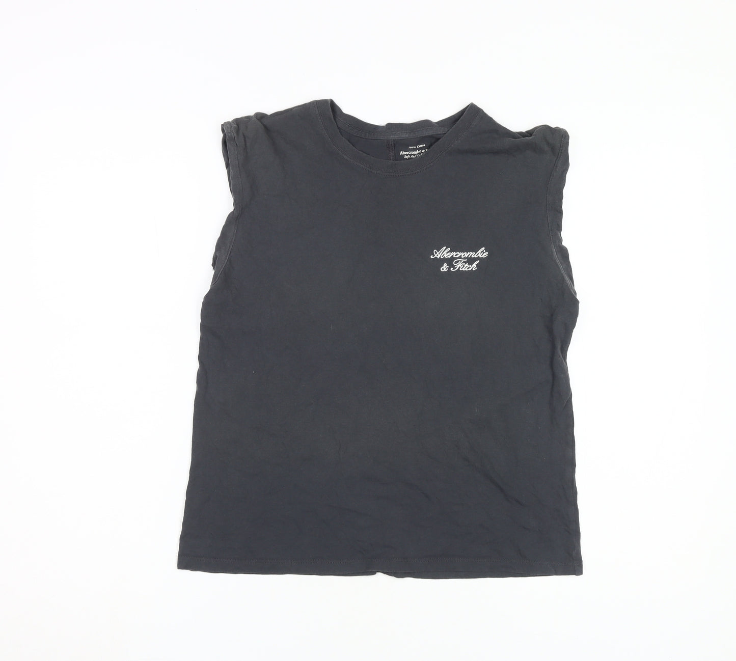 Abercrombie & Fitch Women's Black Sleeveless T-Shirt S