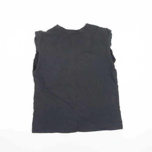 Abercrombie & Fitch Women's Black Sleeveless T-Shirt S