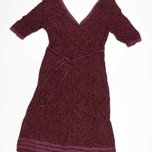 Fat Face Women's Multicoloured Floral Dress Size 10