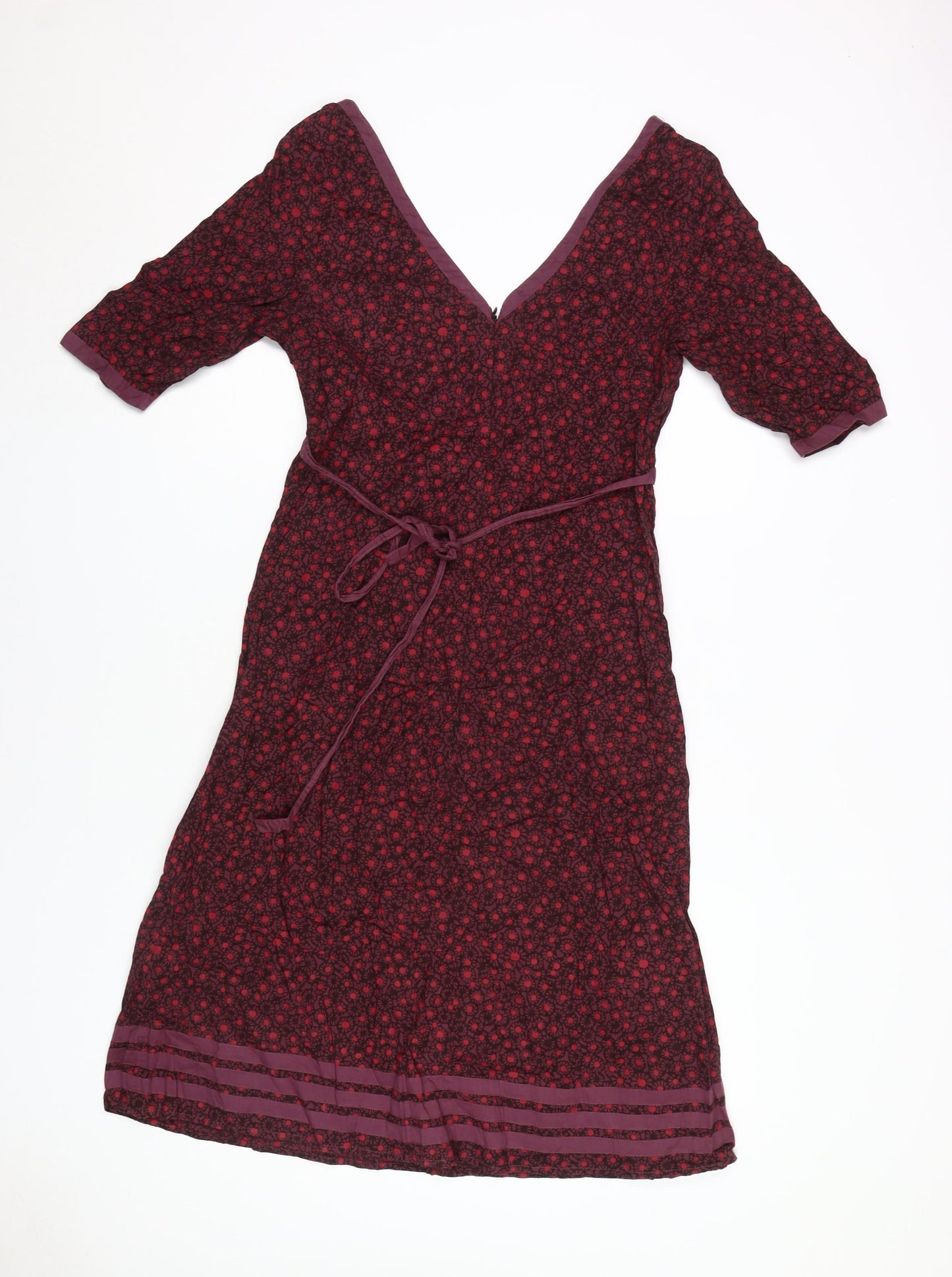 Fat Face Women's Multicoloured Floral Dress Size 10