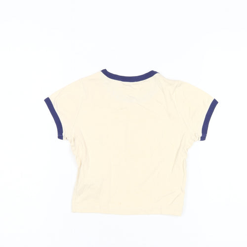 Pull & Bear Teens Beige Ringer T-Shirt XS