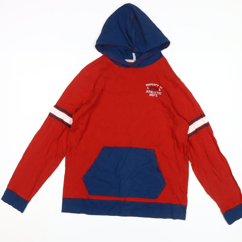 Lands' End Boys Red Pullover Hoodie 12-14 Years