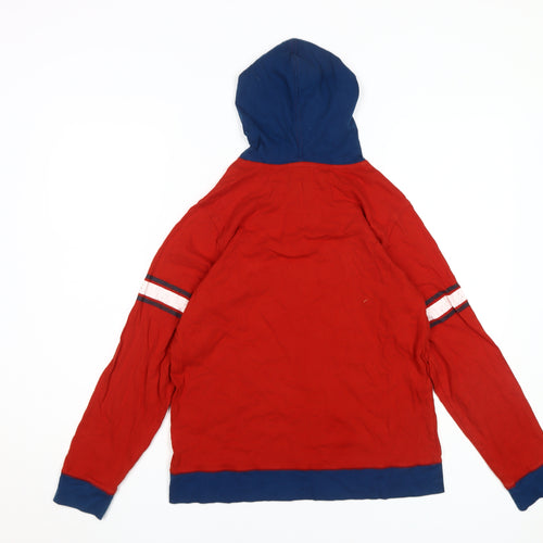 Lands' End Boys Red Pullover Hoodie 12-14 Years