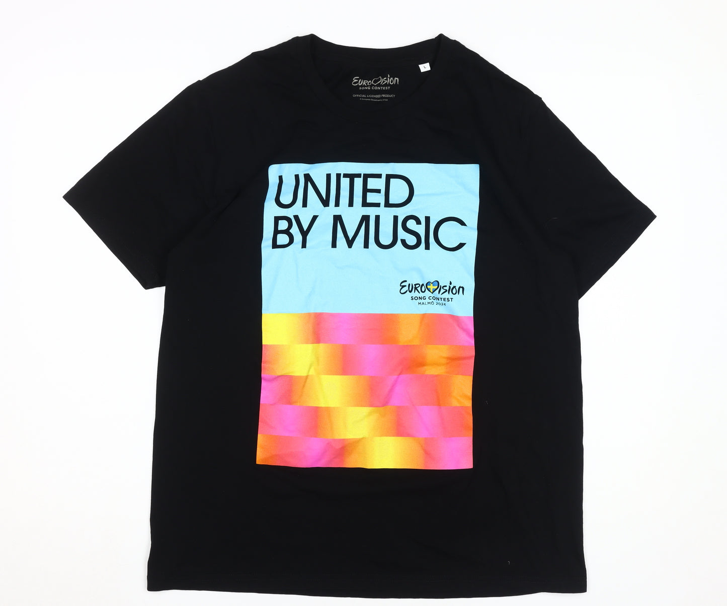 Stanley Stella Men's Eurovision Black T-Shirt, Size L