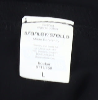 Stanley Stella Men's Eurovision Black T-Shirt, Size L