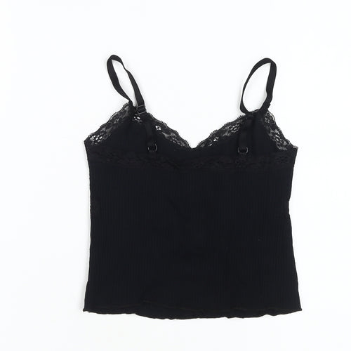 Urban Outfitters Black Camisole Top, Size S, Lace Accent