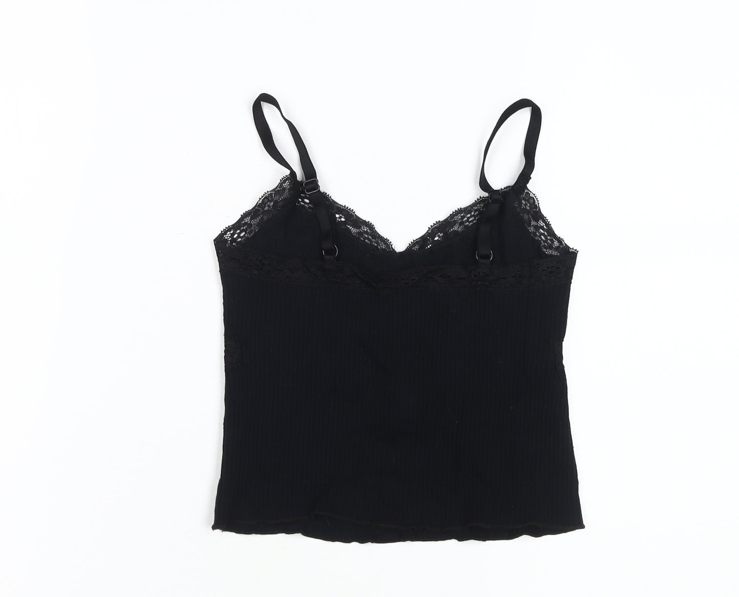Urban Outfitters Black Camisole Top, Size S, Lace Accent