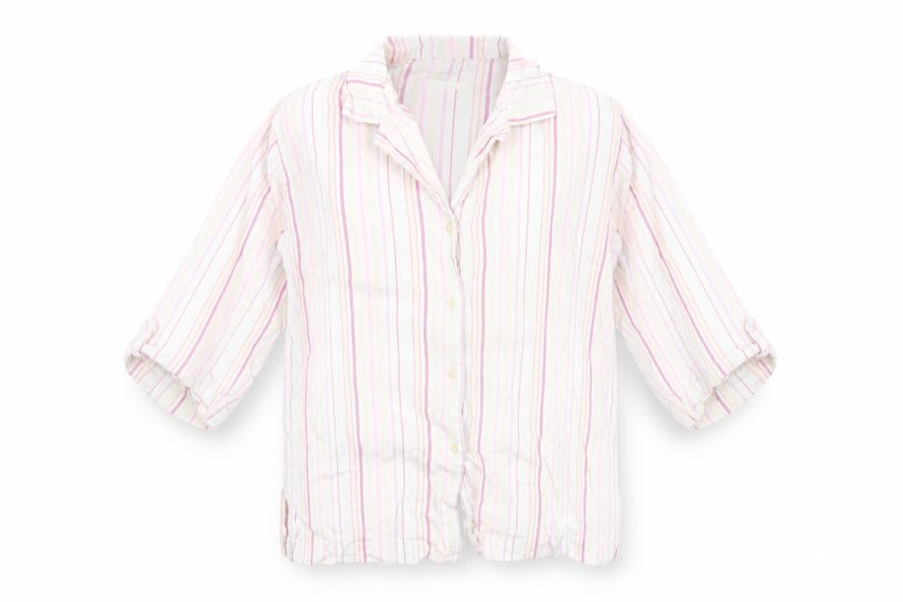 Front view of Marks & Spencer Women's Multicoloured Button-Up Shirt M
