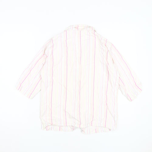 Marks and Spencer Women's Multicoloured Button-Up Shirt M