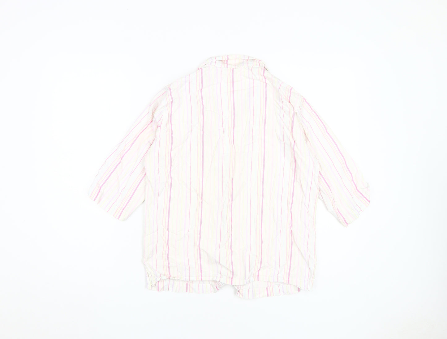 Marks and Spencer Women's Multicoloured Button-Up Shirt M
