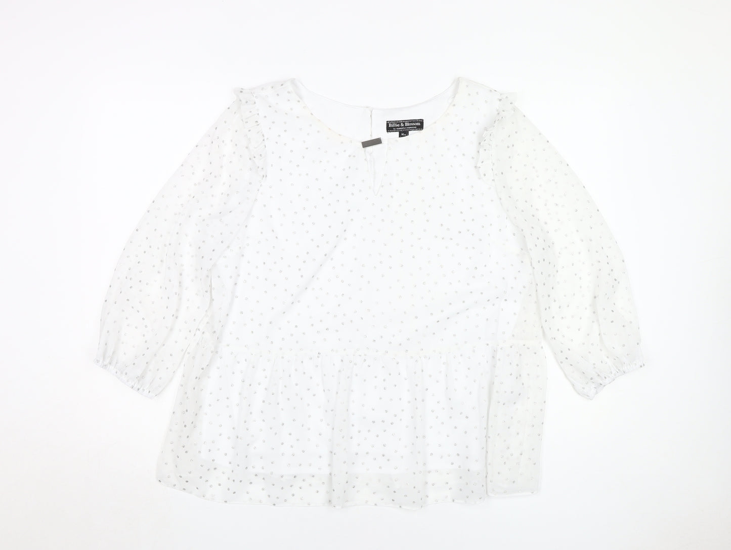 Dorothy Perkins Women's White Tunic Blouse, Size 16