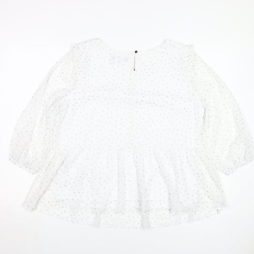 Dorothy Perkins Women's White Tunic Blouse, Size 16