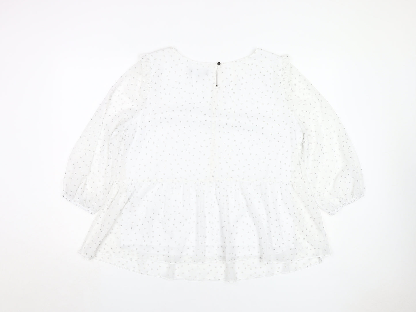 Dorothy Perkins Women's White Tunic Blouse, Size 16