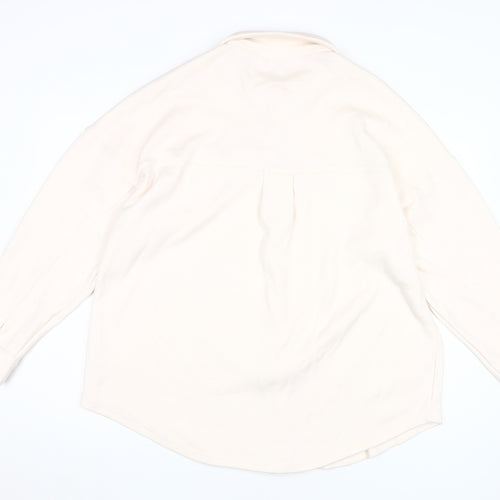 Next Women's Ivory Button-Up Shirt XL Collared Top