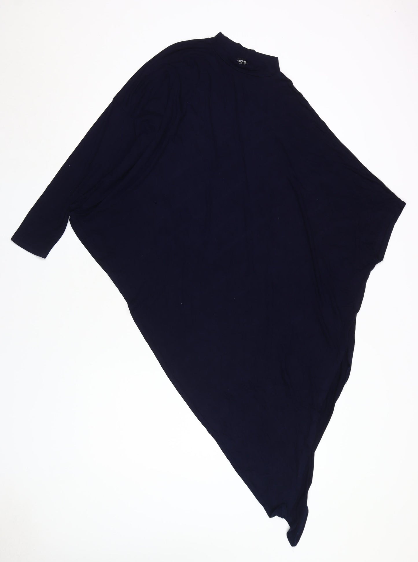 Select Women's Blue Dolman Single Sleeve Pullover Top