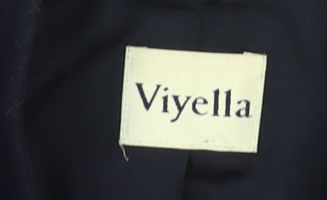 Viyella Women's Black Wool Blend Jacket, Size 16