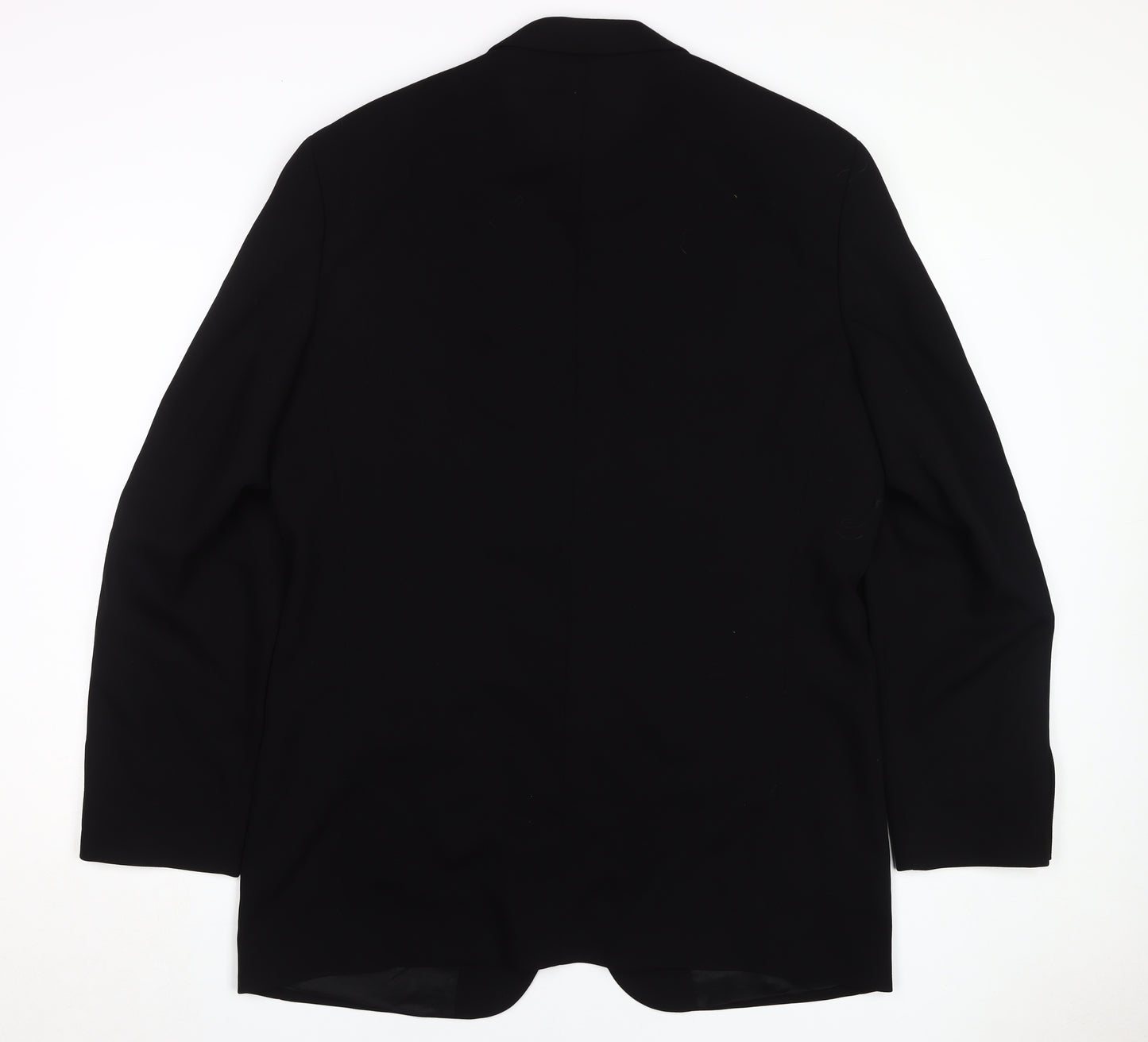 River Island Black Men's Blazer, 42L, Wool Blend, Excellent