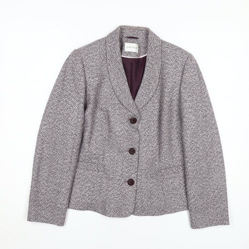 Eastex Women's Grey Herringbone Blazer, Size 14
