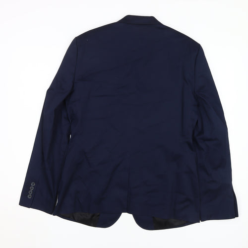ASOS Men's Blue Blazer Jacket, Size 40S, Formal Wear