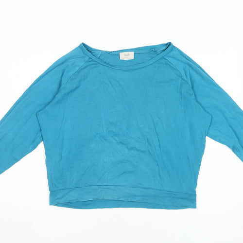 Hush Women's Blue Long Sleeve Basic T-Shirt S