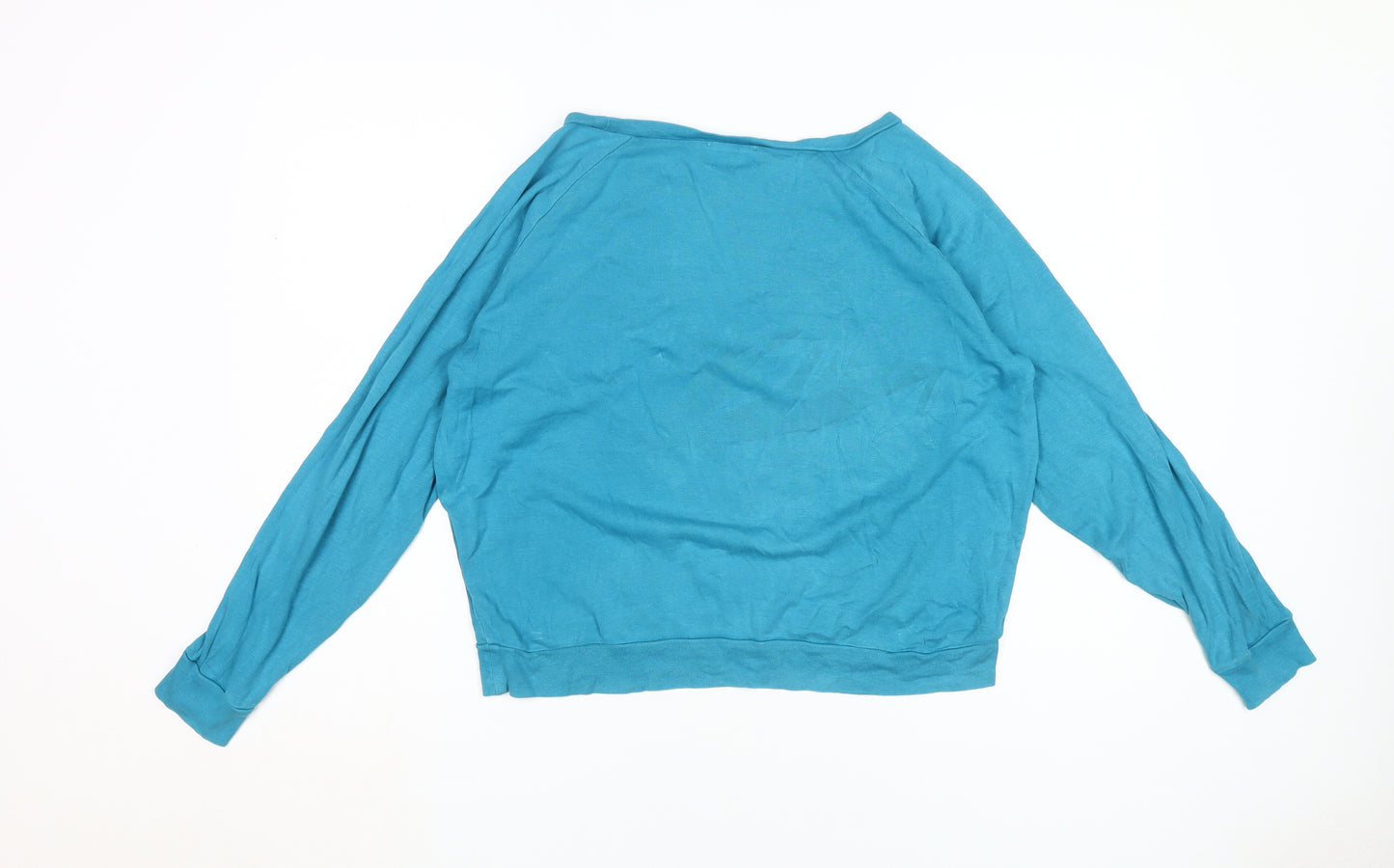 Hush Women's Blue Long Sleeve Basic T-Shirt S