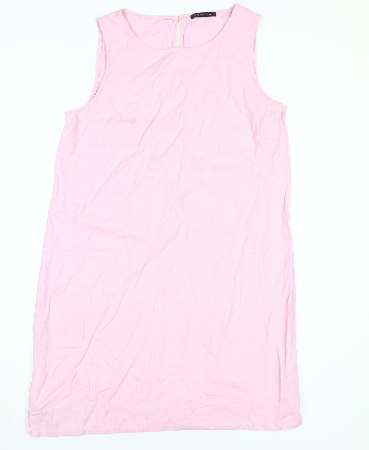 Marks and Spencer Pink Sleeveless Dress - UK 16