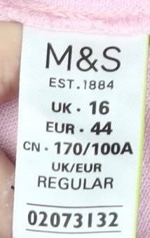 Marks and Spencer Pink Sleeveless Dress - UK 16