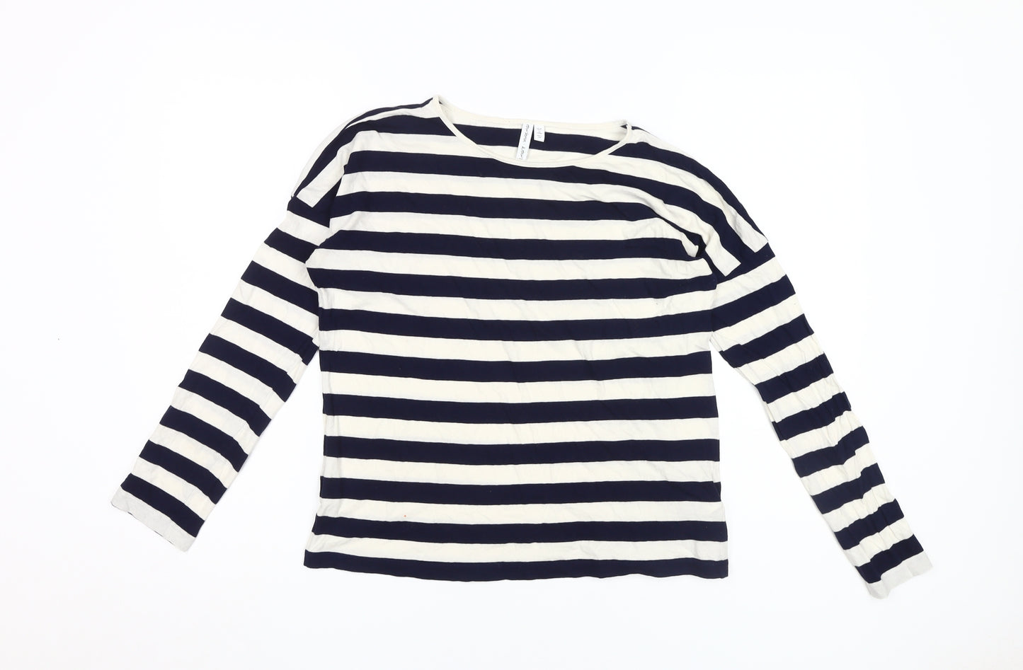 & Other Stories Women's Blue Striped T-Shirt Size 10