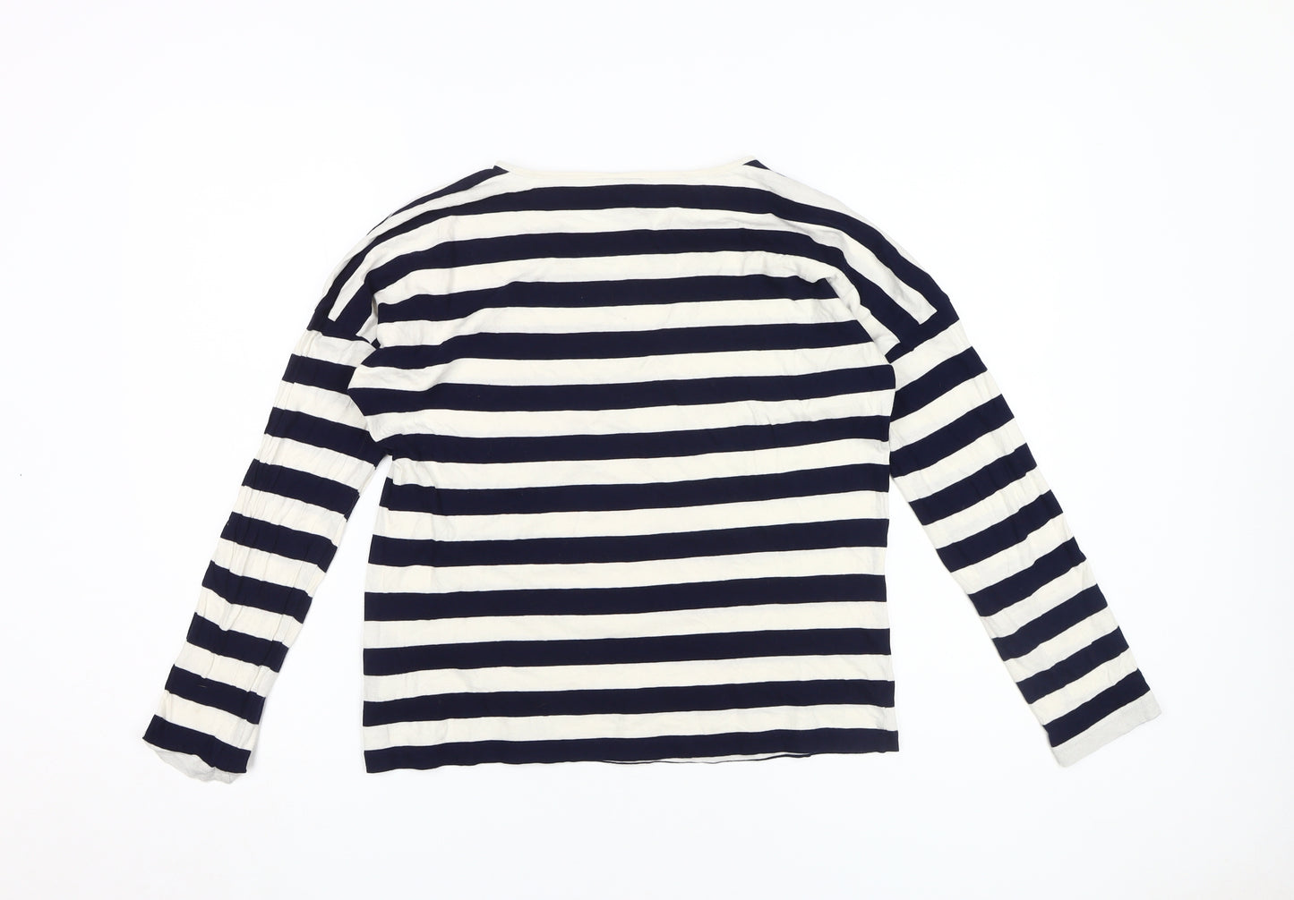 & Other Stories Women's Blue Striped T-Shirt Size 10